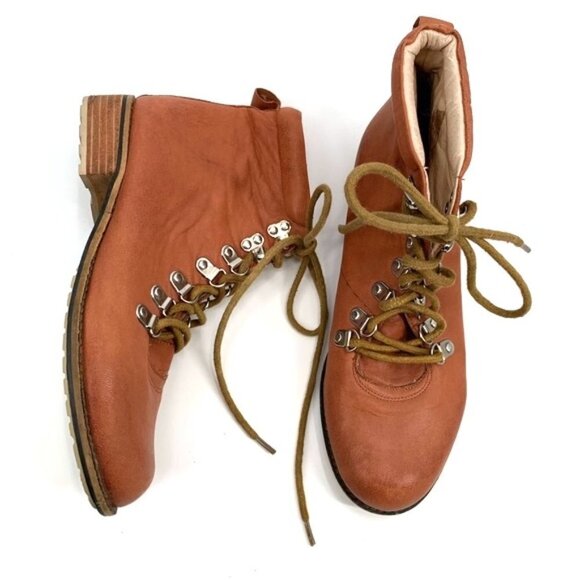 MATT BERNSON Ankle Boots Lug Sole Lace Up Alpine Military Booties Hiking Logging - Picture 1 of 8